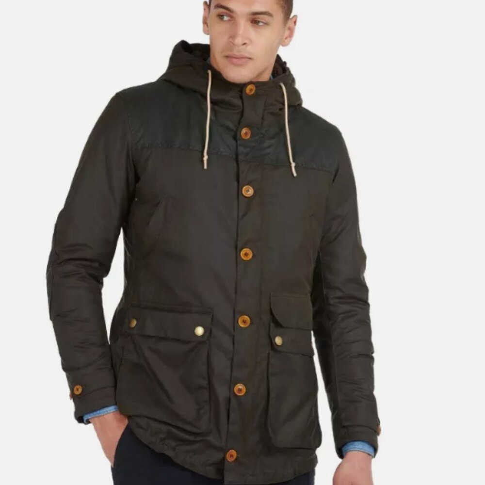 BARBOUR GAME PARKA WAX JACKET MSRP$595 British Outdoor Elegance